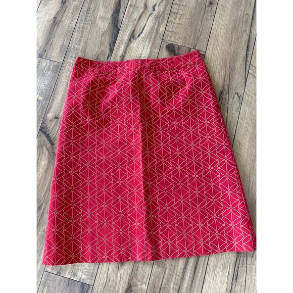 Boden size 10 red patterned skirt - Picture 1 of 3